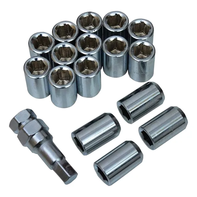 Tuercas Para Llanta Con Llave 12mmx1.50 Set 16 Pzs