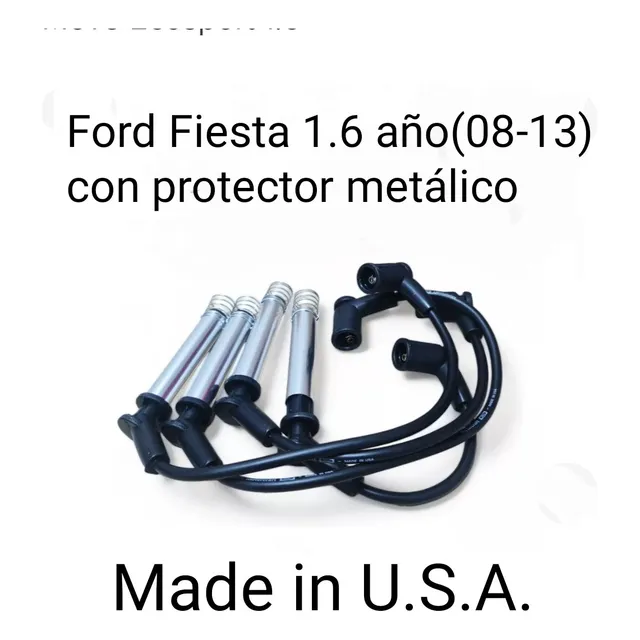 Cables De Bujías Ford Fiesta 1.6 Move Con Protector Metalico