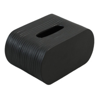 Organizador De Caja De Pañuelos De Cerámica, Soporte Negro Organizador De Caja De Pañuelos De Cerámica, Soporte Negro