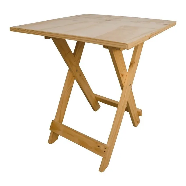 Mesa De Madera De Pino Plegable. Que Sal!