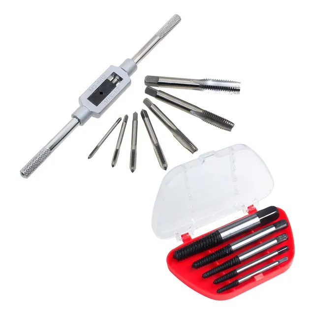 Kit Saca Parafuso Quebrado Macho Rosca Espanado + Chave 