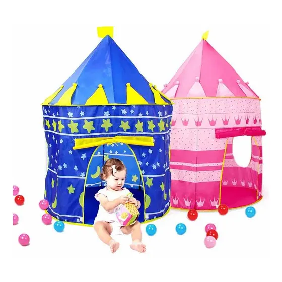 Castillo Carpa Juguete Princesas Disney Niña Bebe Rosado