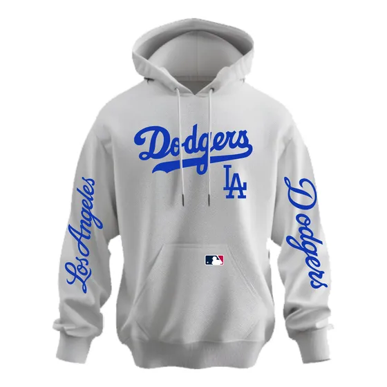 Sudadera Mlb Los Angeles Dodgers Adulto Niño Con Gorro S1