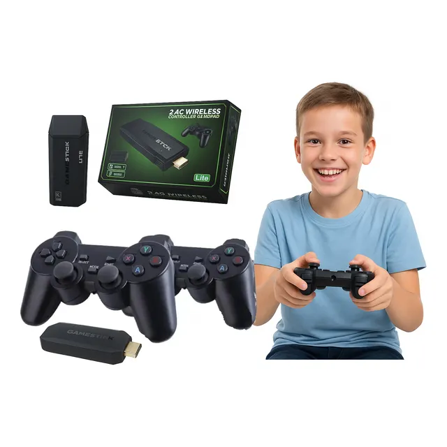 Doble Mando Juegos Retro 10000+ Inalámbrico 64g