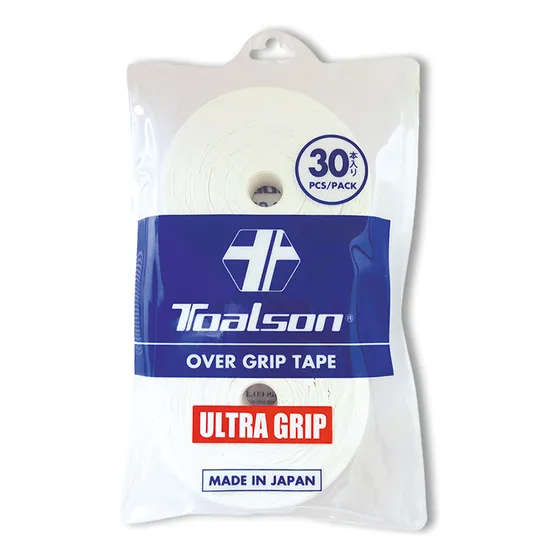 Overgrip De Tenis & Pádel - Ultra Grip Toalson - 30 Unidades Color Blanco