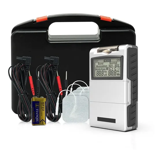 Tens Digital 2 Canales + Electrodos + Cables + Bateria  