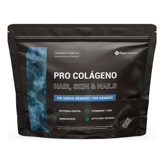 Pro Colágeno Vegano + Hair, Skin & Nails (30 Porc) Sin Sabor