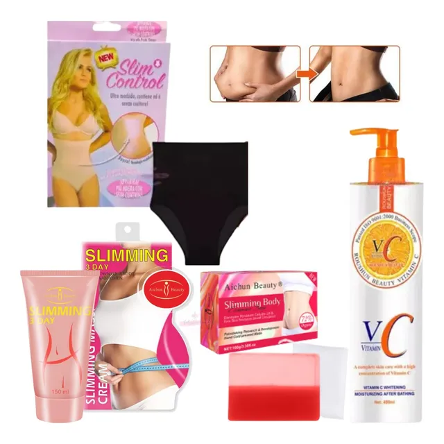 Pack Crema Reduce Abdomen Cintura+faja Body+crema Hidratante Frutas