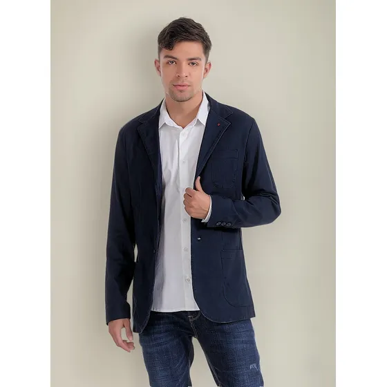 Blazer Para Hombre Unicolor Unser