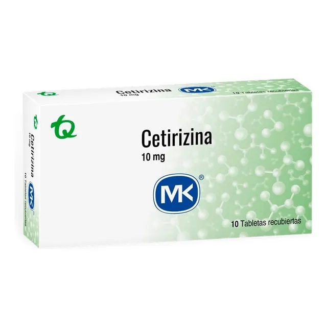 Cetirizina Mk 10mg Caja X 10 Tabletas Recubiertas
