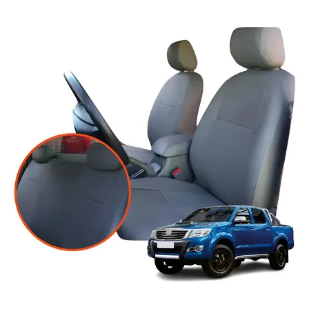 Capa Banco Carro 100% Couro Sob Medida Ajuste Perfeito Hillux 2006 A 2015