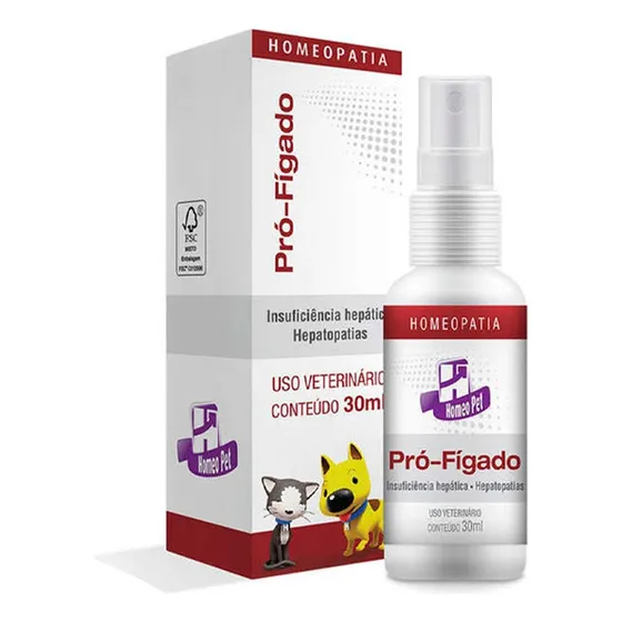 Pro-figado 30ml Homeopatia Para Cães E Gatos
