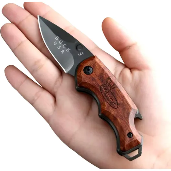 Mini Cuchillo Bolsillo Tactica Edc Trekking Navaja Multiuso