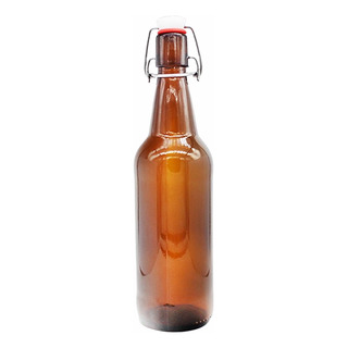 1 Botella De Vidrio Ambar + Tapón Mecánico 500ml 1 Botella De Vidrio Ambar + Tapón Mecánico 500ml