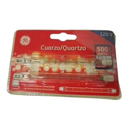 Tubo Halogeno 110x500v G.e Cuarzo