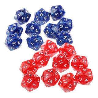 20x Combo Set D20 25mm Digital Para \u0026 De Rojo Y Azul 20x Combo Set D20 25mm Digital Para \u0026 De Rojo Y Azul