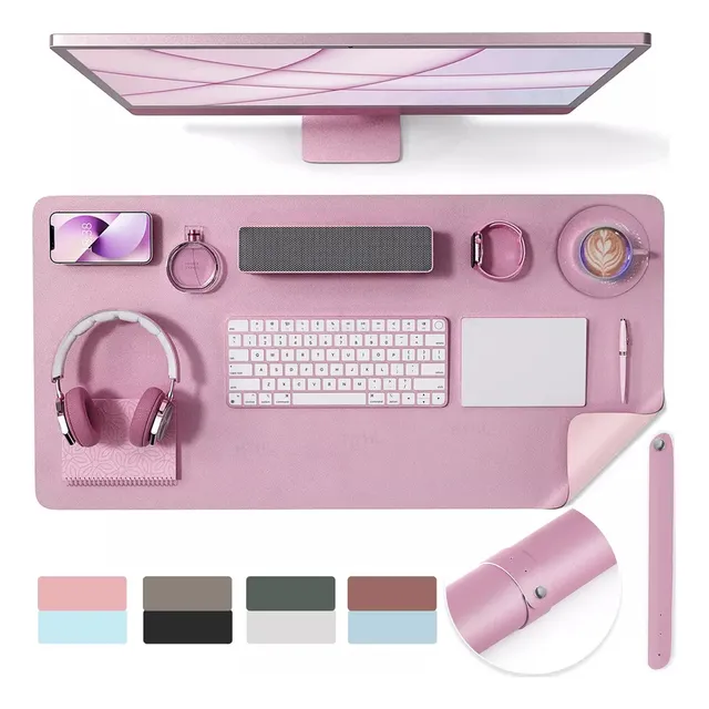 Pu Mouse Pad Desk Protector Juego Oficina Con Estilo 80x40cm