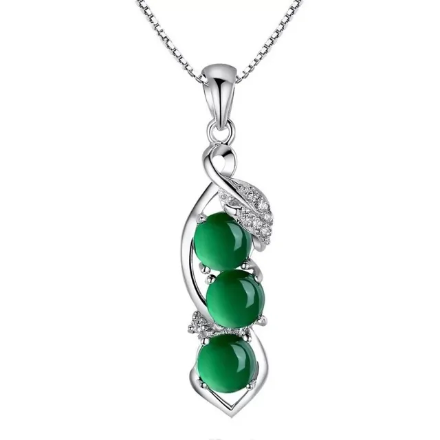 Collar De Plata Esterlina 925 Circon Para Mujer 