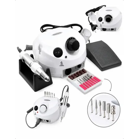 Lixadeira de Unha Profissional Campino com Pedal e Kit Completo
