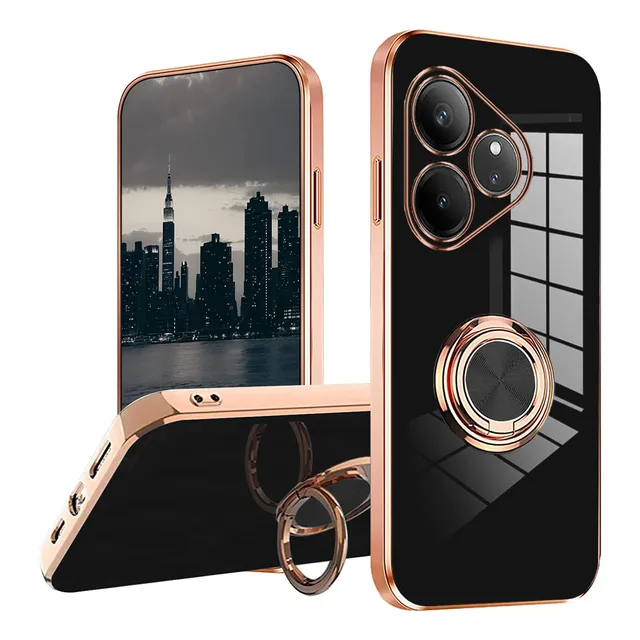 Capa Silicone Rugged Use Suporte De Anel Para Realme