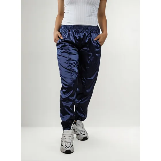 Pantalón Jogger Seline Satín Color Perla Reflectante Mujer