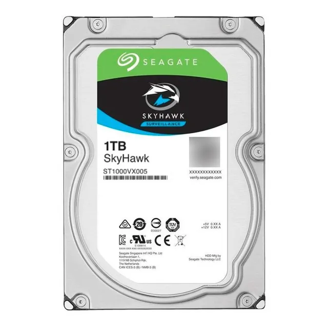Disco Rigido 1tb Seagate 3.5 Skyhawk Color Gris