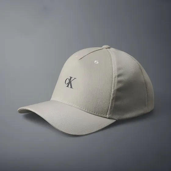 Boné Calvin Klein Jeans Ck 5 Gomos Ck Cinza Claro Com Ajuste