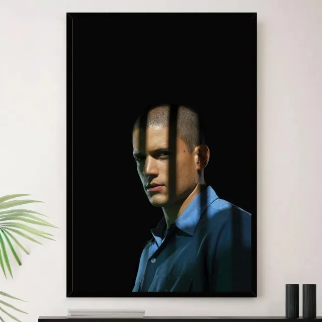 Quadro Michael Scofield Prison Break Decorativo A4 23x33cm
