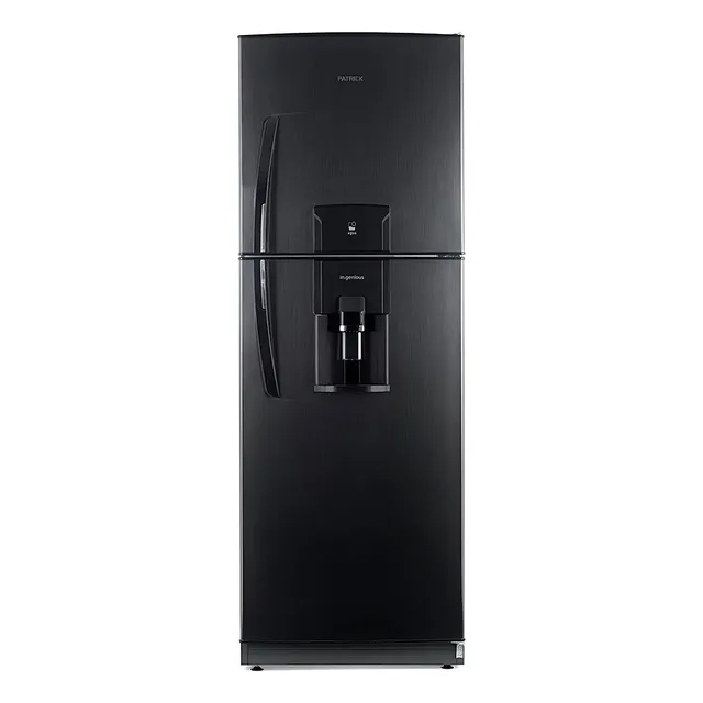 Heladera con freezer Patrick HPK151M11 color black steel con capacidad de 388L