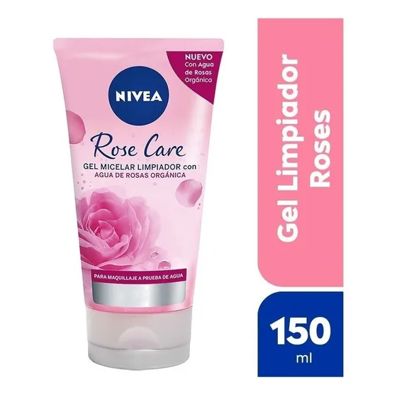 NIVEA Gel Micelar Limpiador Facial Agua De Rosas (150 ml)