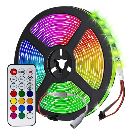 Kit De Rolo Com 5metros Fita Led Rgb Alto Brilho Digital
