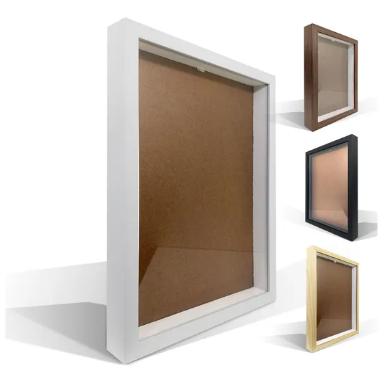 Quadro Moldura Caixa 30x40 Com Profundidade Branco