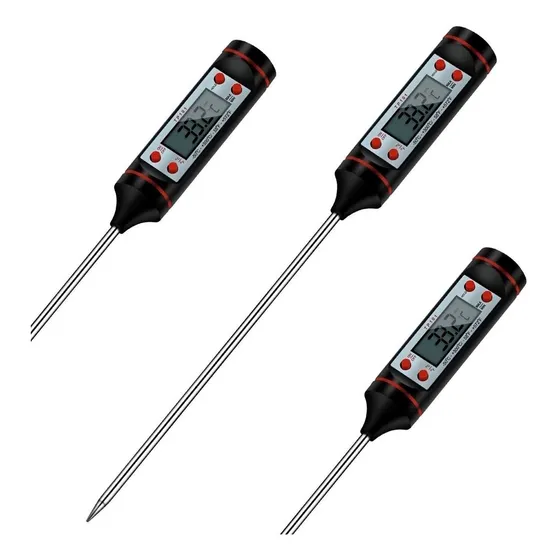 Termometro Acero Inoxidable Sonda Liquidos Alimentos 3 Unds