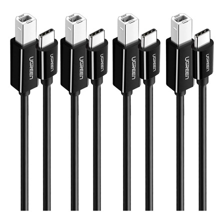 Kit 4 Ugreen Cabo Impressora Usb-c Para Usb-b 2.0 2m Kit 4 Ugreen Cabo Impressora Usb-c Para Usb-b 2.0 2m