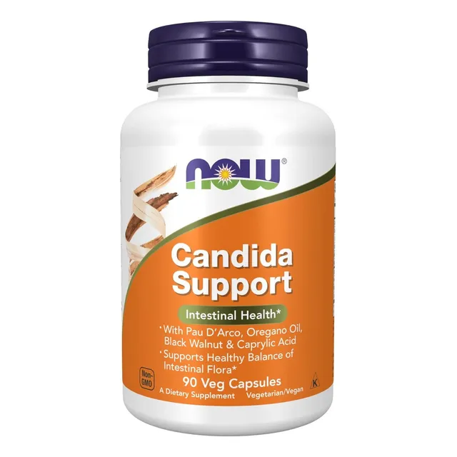 Now Foods Apoyo Para La Cándida 90 Vegcaps Sabor Sin Sabor