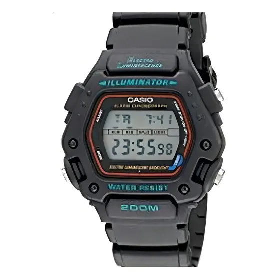 Reloj Casio DW-290-1 Alarma Luz Temporizador Cronometro