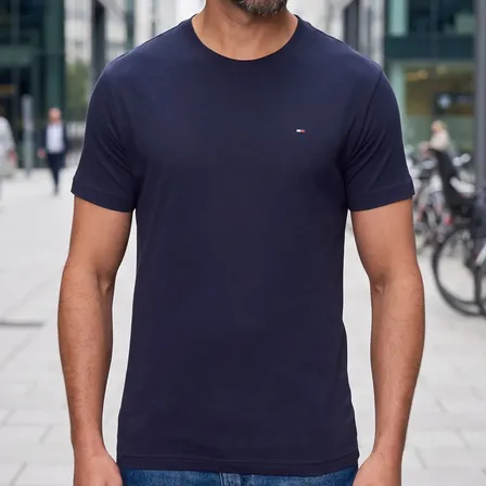 Camiseta Tommy Hilfiger Im Core Logo Desert Sky N/a G Lisa