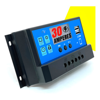 Controlador De Carga Para Painel Solar 30a Usb 12/24v - Pwm Controlador De Carga Para Painel Solar 30a Usb 12/24v - Pwm