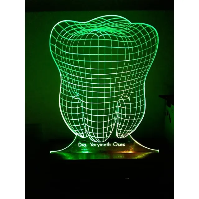 Odontologia Lámpara Decorativa 3d Diente