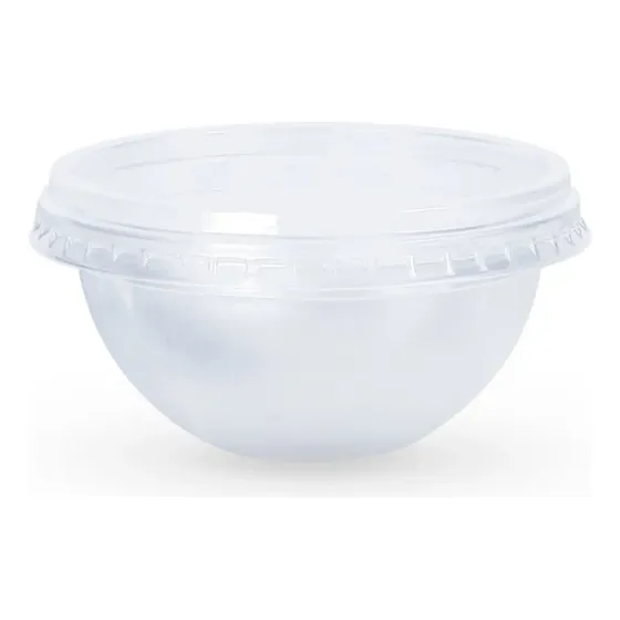 Pote Compotera Descartable Con Tapa 220ml Salsa Postre X 100