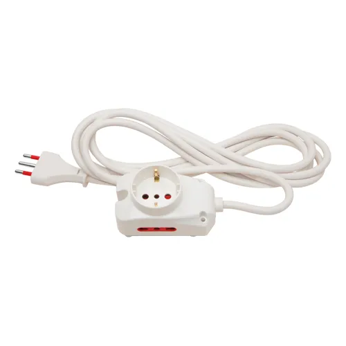 Alargue 5 Mts 1 Schuko+2 De 3 En Linea