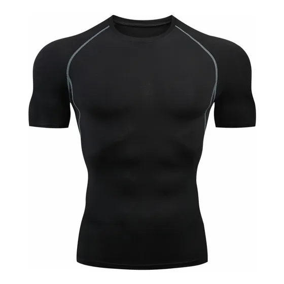Playera Licra Deportiva Compresión Correr Manga Corta Gimnas
