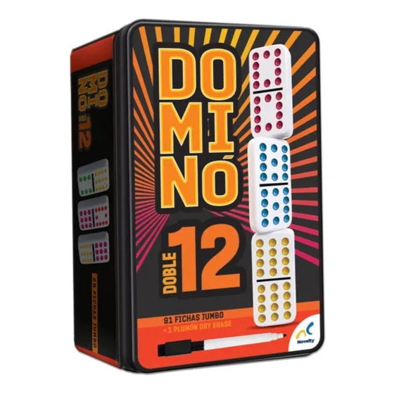 Domino Doble Doce Doble 12 Cubano Mexican Train Novelty Corp