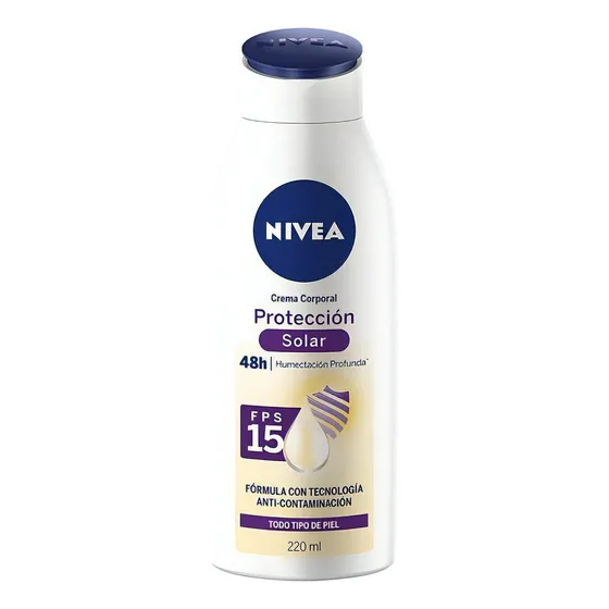 Crema Corporal Nivea Anticontaminación Fps15 - 220ml Neutro Protección Uv