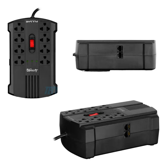Estabilizador Power Lite Pulsar 1200va/600w 8 Salidas