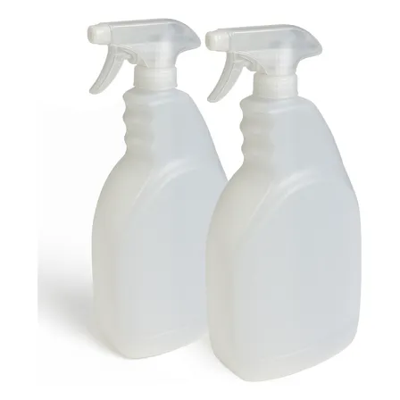 Botella Rociador Spray Aerosol Atomizador 1 Litro. Pack Dos! Blanco