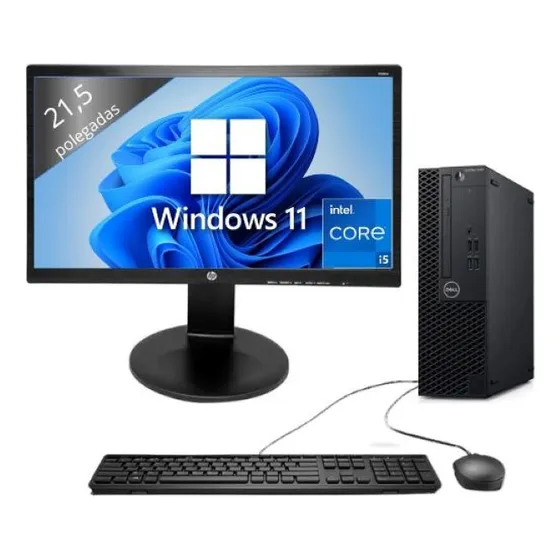 Cpu Dell 3070 Core I5 9ger 8gb Ram 256gb M2 W11 + Monitor 21