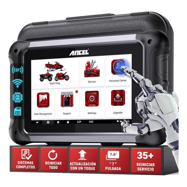 Scanner Diagnostico Motocicletas Ancel Mt700 Codificação Ecu