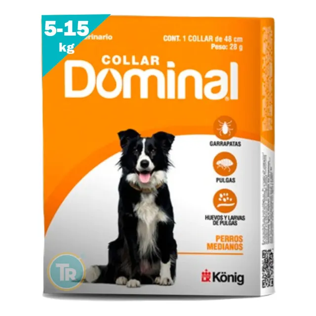 Collar Anti Pulgas Y Garrapatas - Perros Medianos 5-15 Kg