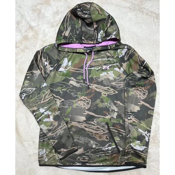 Hoodie Sudadera Mujer L Under Armour Estampado Camuflaje